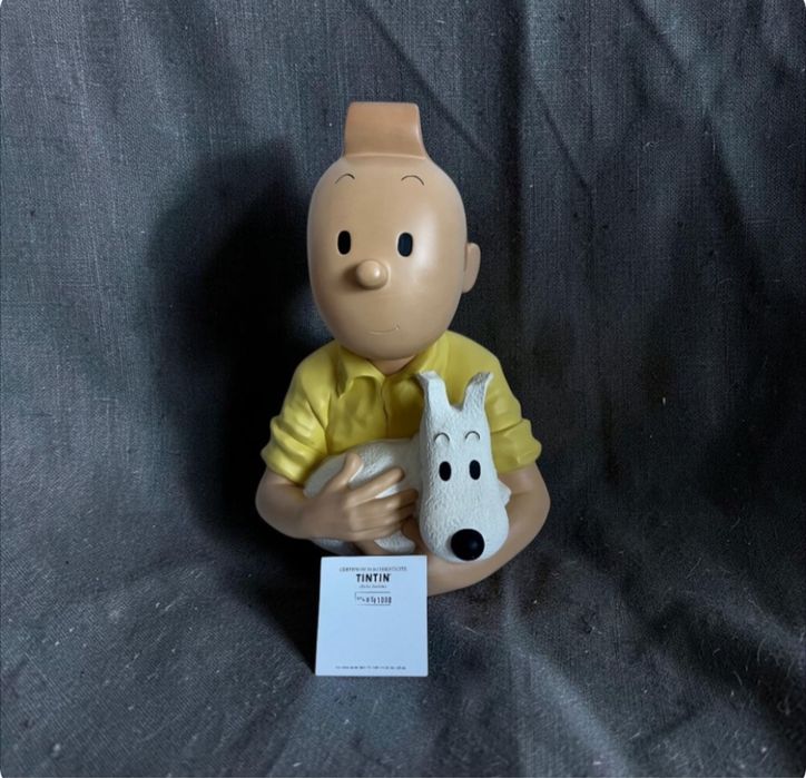 Busto Tintin Hergé com caixa original