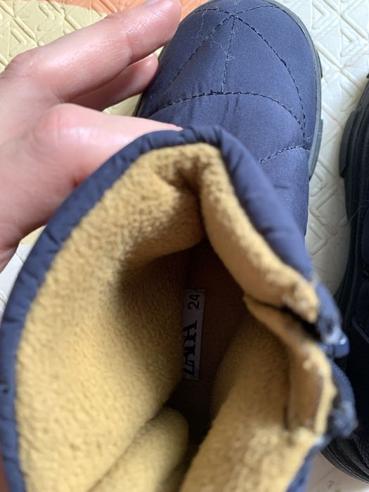 Чобітки черевики чорні Zara 24