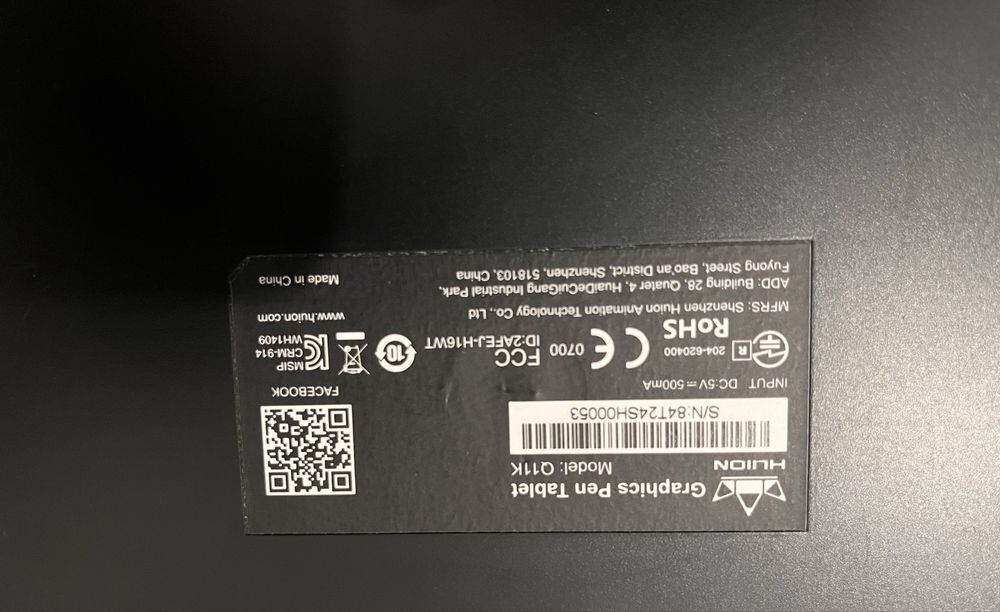 Графічний планшет huion q11k