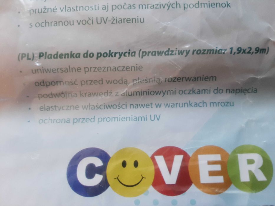 Mata Plandeka  płacha ochronna ogrodowa na płot  przeciwdeszczowa