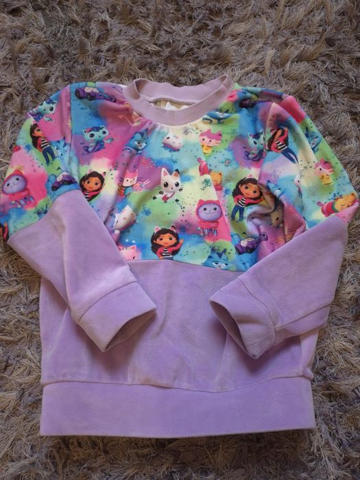 Dres KOTY -Koci domek Gabi welur , bardzo miękki r. 116