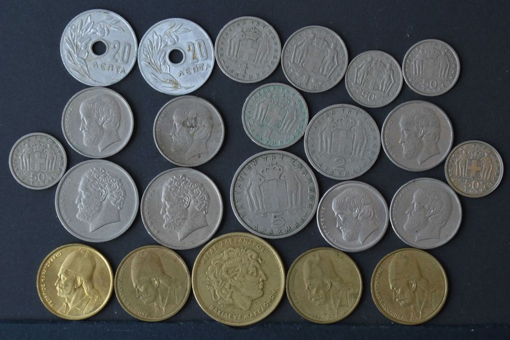 Grécia lote com 23 moedas - olx X10172
