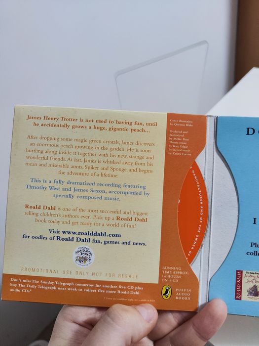 James and the Giant Peach Roald Dahl CD