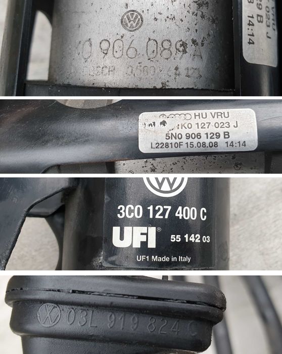 Audi A3 8P Golf Passat B6 2.0 TDI CBA Pompa paliwa filtr czujnik