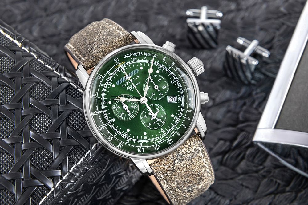 Zegarek Męski ZEPPELIN 100 Jahre Chronograph 8680-4 + BOX