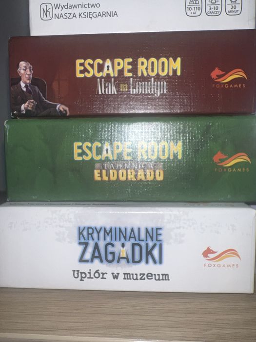 Zestaw gier logicznych escape room  kryminalne zagadki