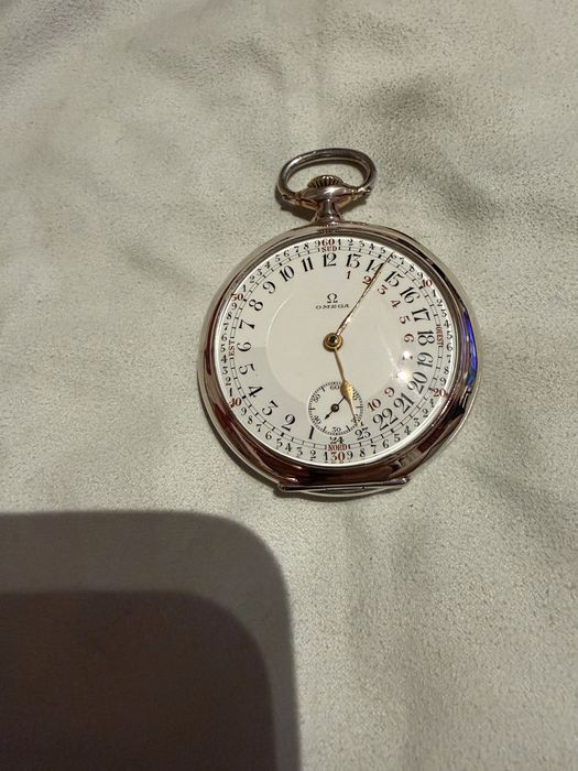 Relogio OMEGA 24 horas em prata