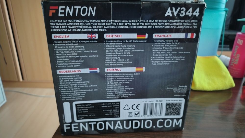 Wzmacniacz karaoke Fenton AV344