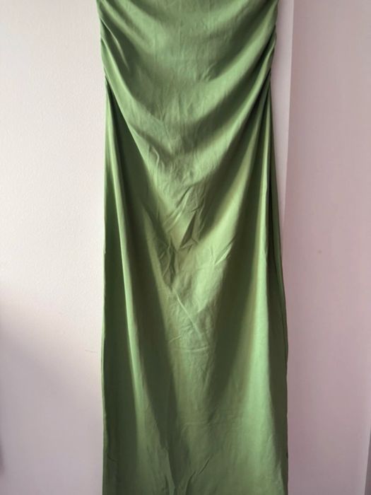 Vestido verde comprido I Pull & Bear (Novo)