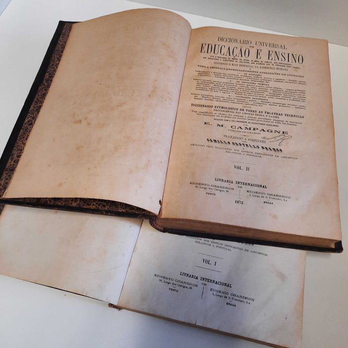 Dicionário universal de educação e ensino.  XVIII century - 1873