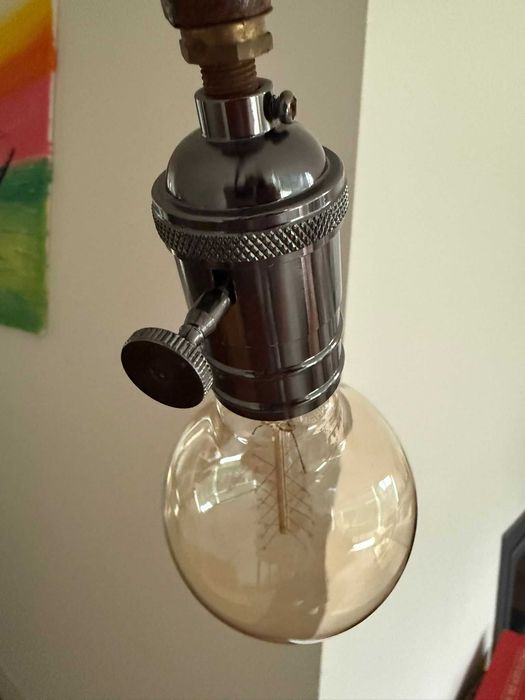 Candeeiro de Pé Vintage Estilo Industrial Bicicleta