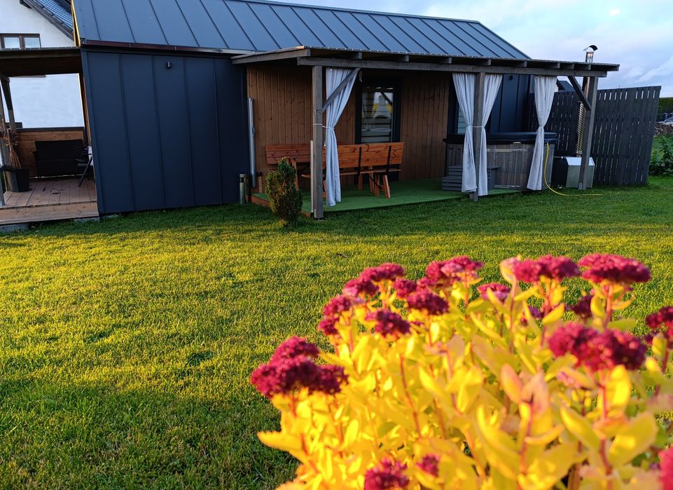 domek z BALIA JACUZZI, Staw, Kaszuby  sauna panieńskie