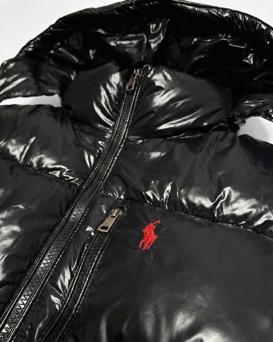 Casaco Polo Ralph Lauren Puffer Glossy Preto