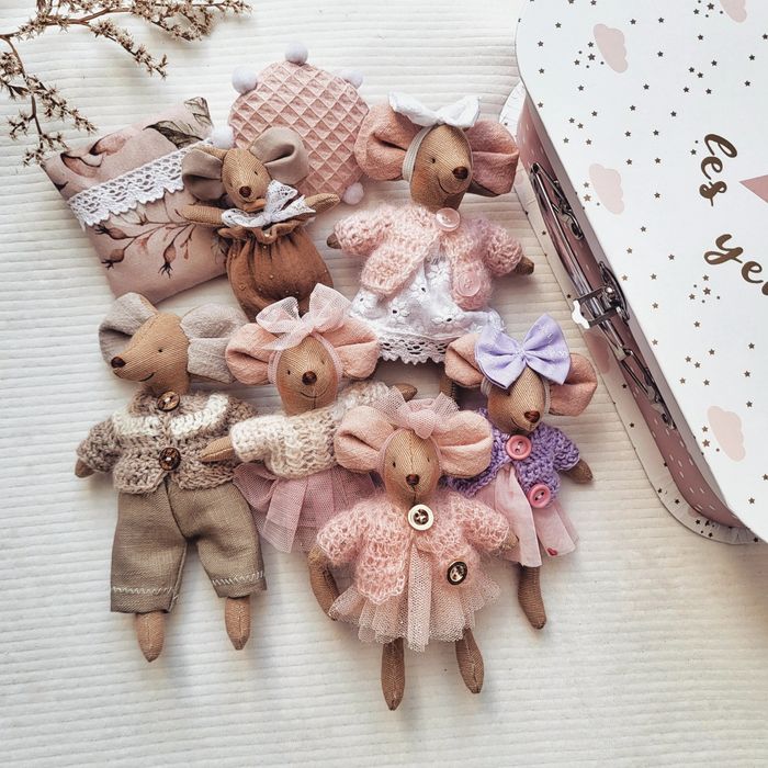 Myszki handmade w stylu Maileg