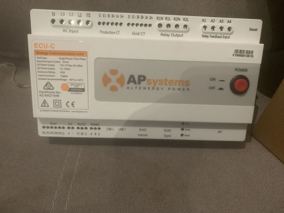 APsystems Modeł komunikacyjny Ecu-c