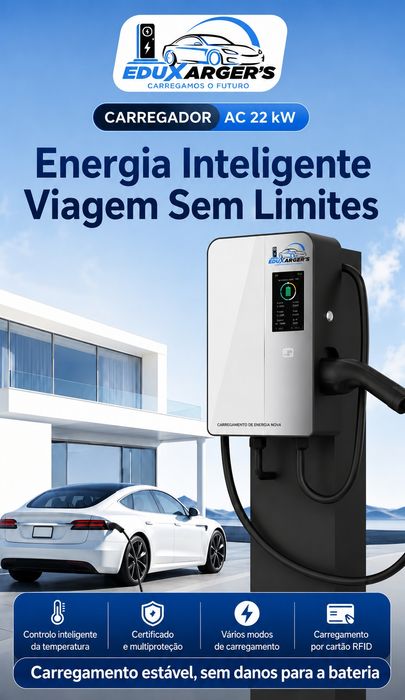 Wallbox EDUXARGER 22kw trifasica. Bluetooth+wifi+rif card