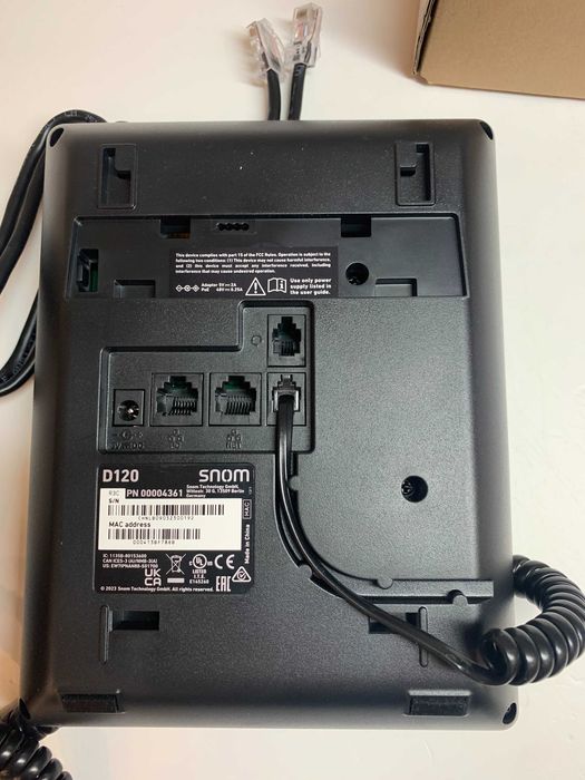 Snom D120 IP Telefon IP 2 identyfikatory SIP PoE
