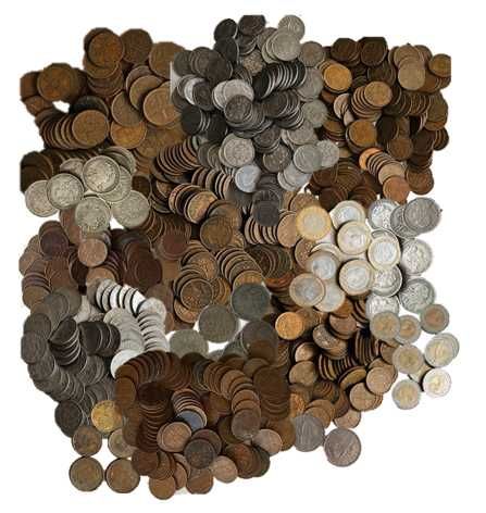 Lote de 953 moedas da República