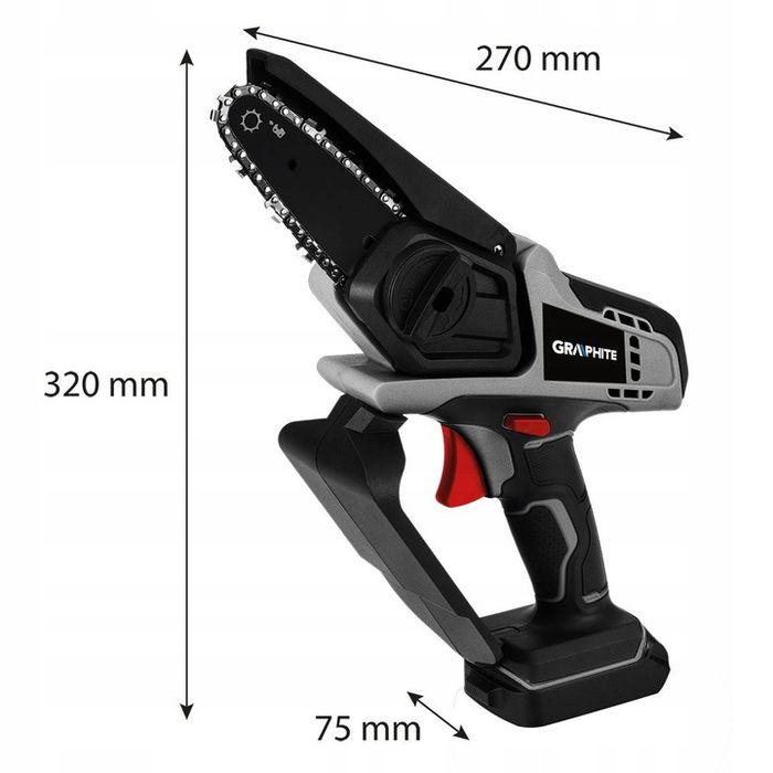 Graphite Mini Piła Pilarka Łańcuchowa Akumulatorowa 18v Li-lon 58ge116