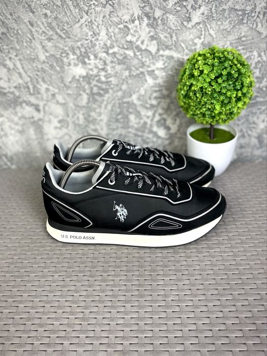 U.S. Polo Assn кроссовки 43 размер спортивные черные