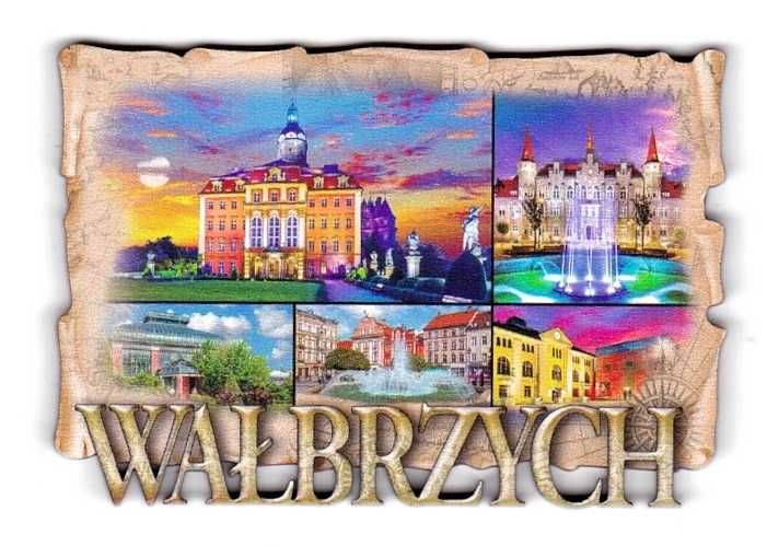 WAŁBRZYCH Magnes na lodówkę D035