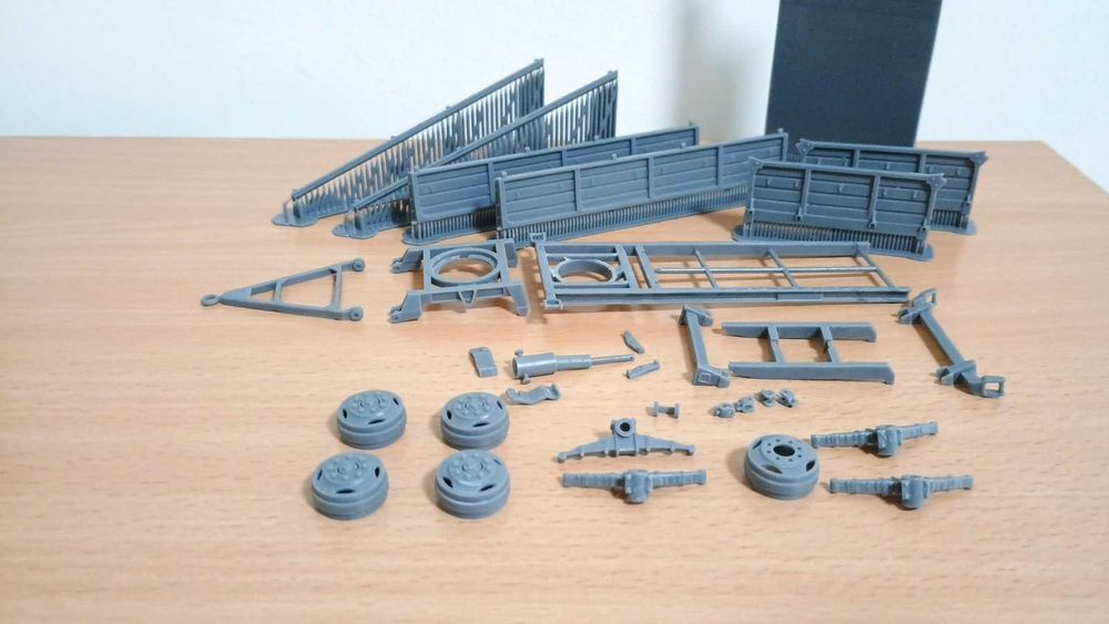 Масштабная модель 1/43 детали для сборки прицеп ГКБ-