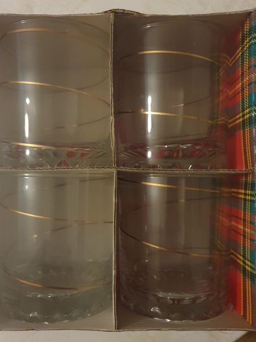 Szklanki do whisky 6 sztuk Anapol spirala nowe 8,6 cm