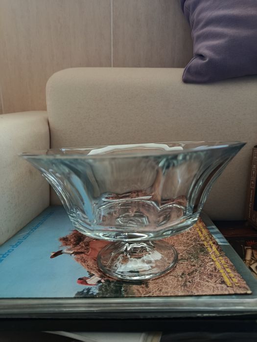 Taça de fruta de vidro