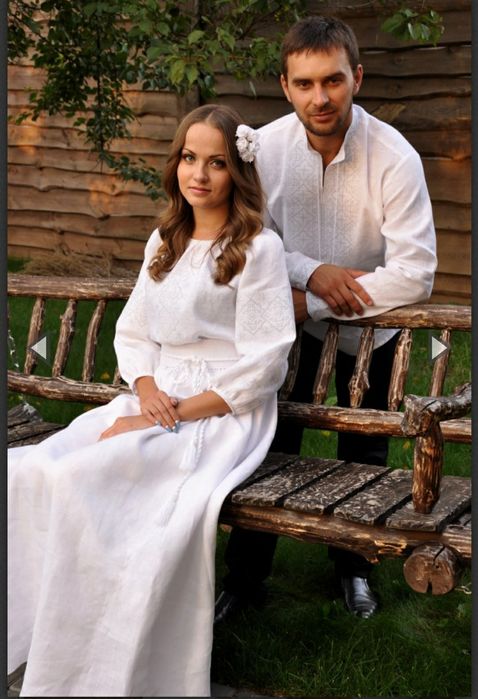 Весільний  випускний парний  комплект сукня вишиванка жіноча сукня