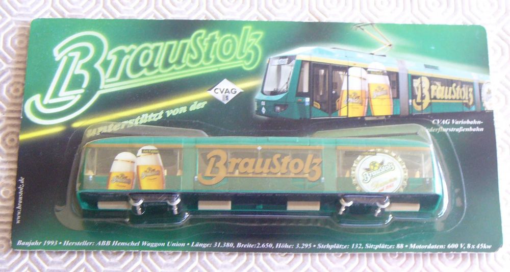 Elétrico - miniatura com publicidade a cerveja