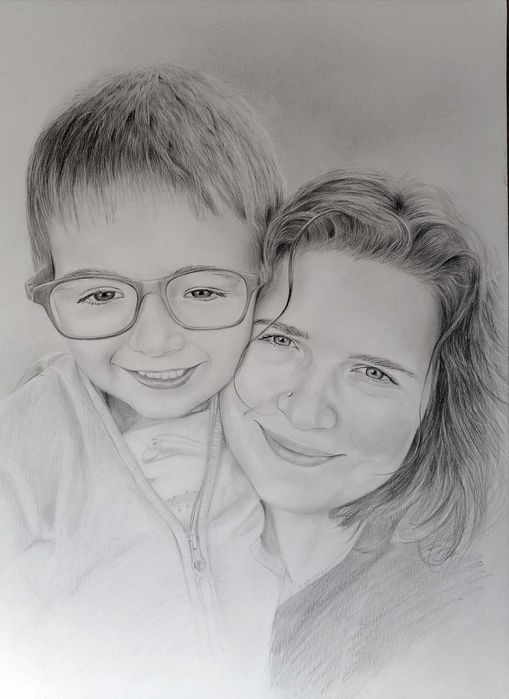 Retratos, desenho, pintura, lápis, carvão