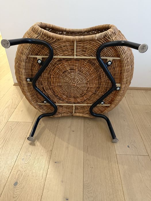 Podnóżek wiklinowy ze schowkiem Ikea