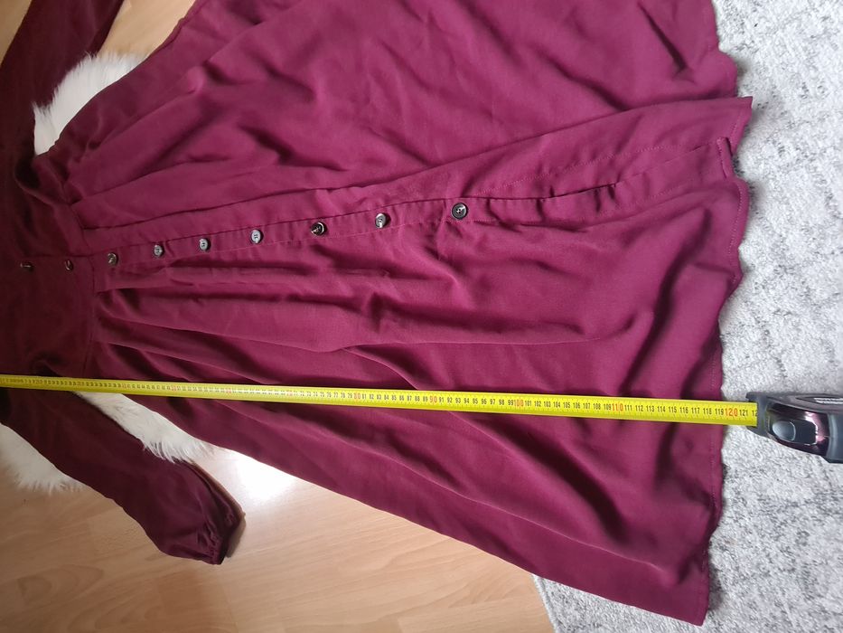 Nowa sukienka shein m maxi na długi rękaw na jesień