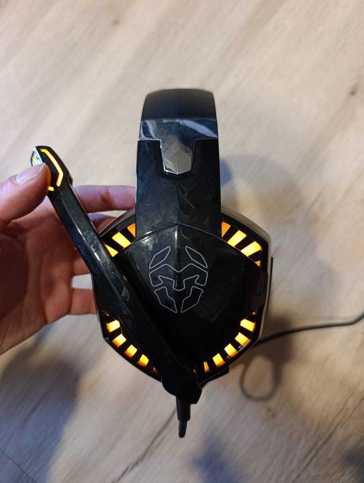 Headset Gaming Krom Kyus 7.1 Surround (LEDs Laranja) – Como Novo