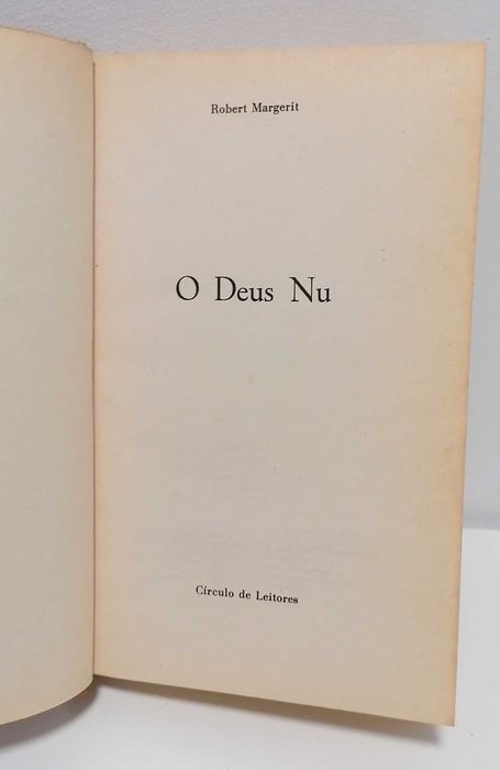 O Deus Nu, de Robert Margerit