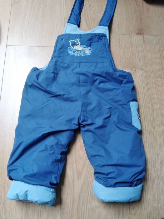 Kurtka zimowa chłopięca, 74cm, spodnie ocieplane