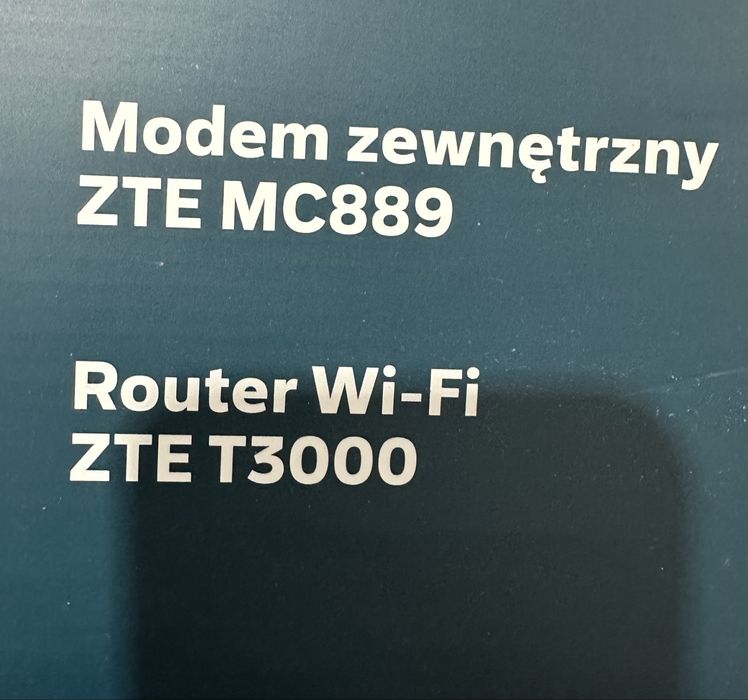 Modem zewnetrzny ZTE MC889 i Router Wi-Fi ZTE T3000