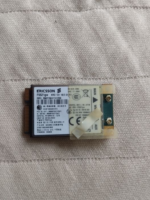 3G+GPS модем Ericsson f5521gw для ноутбуків Panasonic, Dell