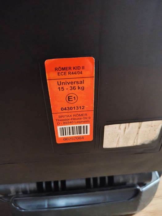 Fotelik samochodowy Britax romer 15-36
