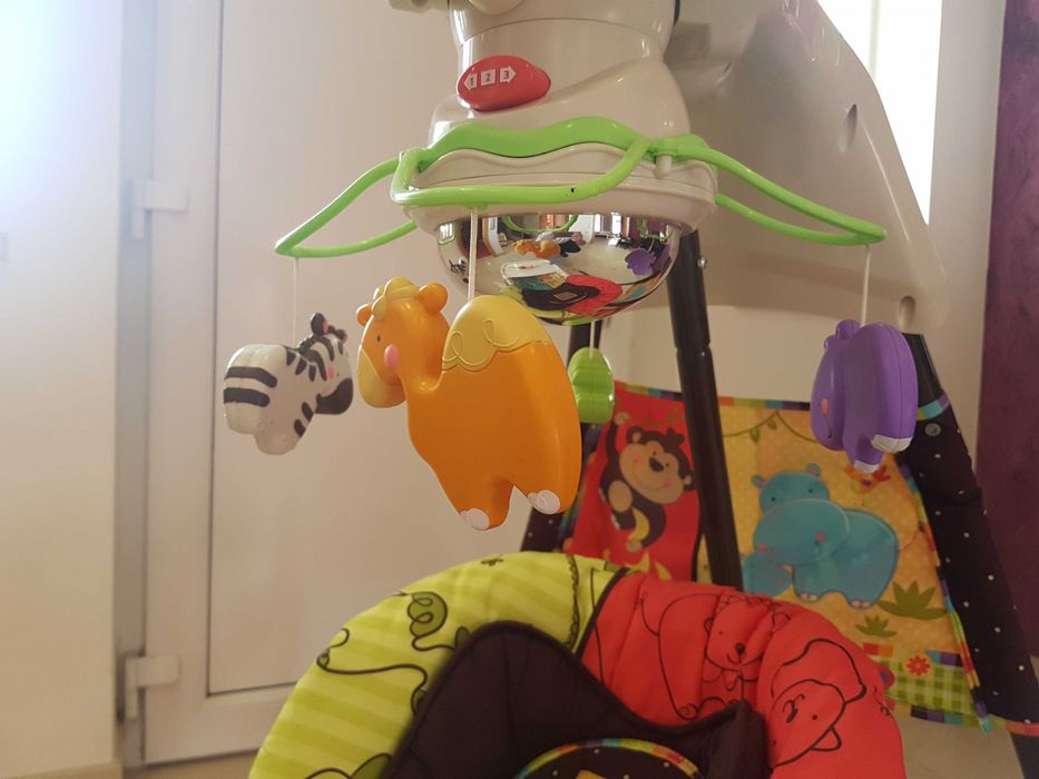 Baloiço fisher price animais zoo