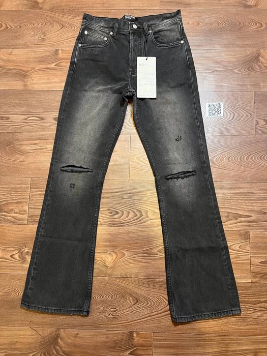 Джинсы слим ERD серые рваные клеш enfants riches deprimes