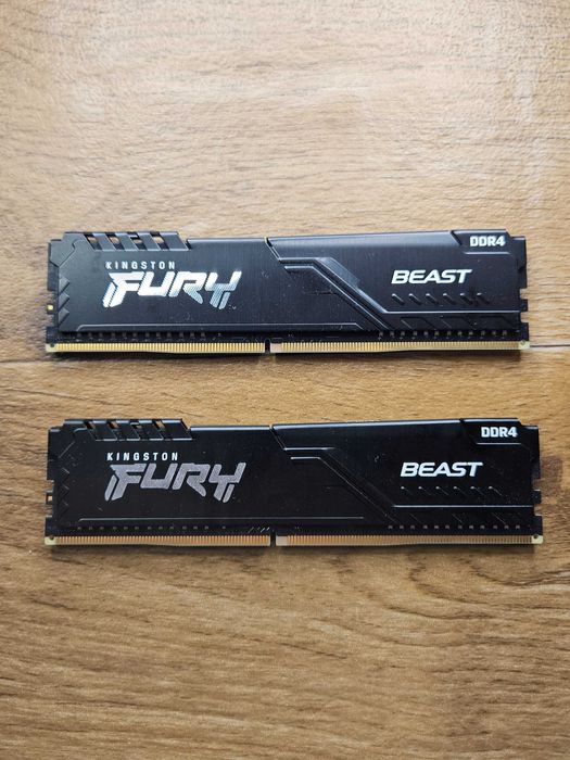 Kingston Fury Beast 16 gb 2 x 8 gb 2666 МГц DDR 4 intel amd гарантия