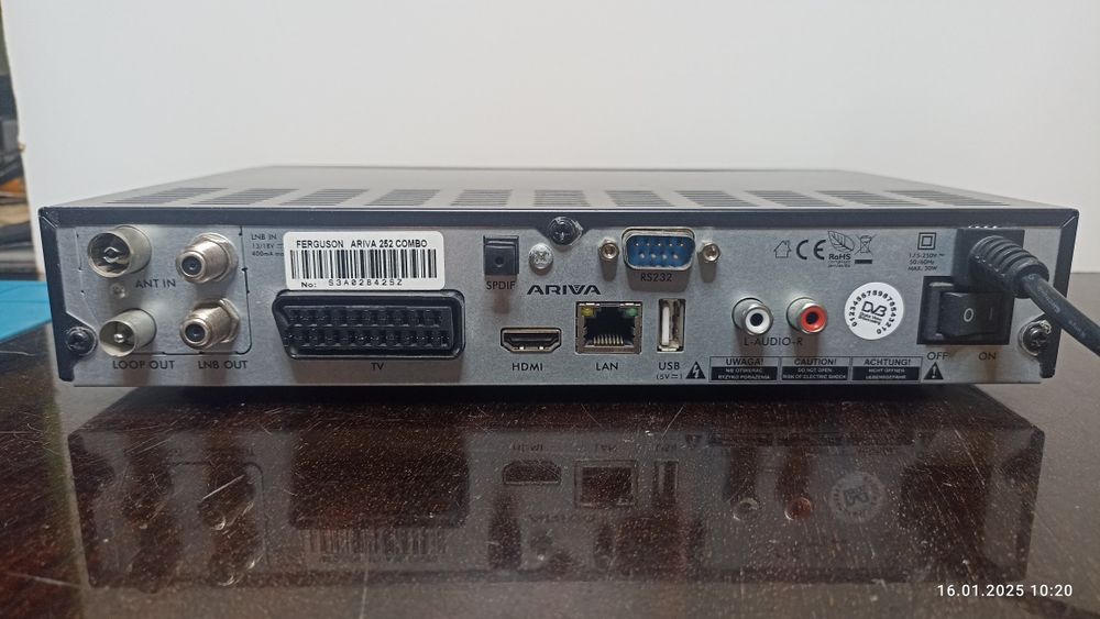 Tuner DVB-T Sat Ferguson Ariva 252 Combo