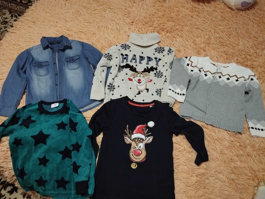 Одежда для мальчика 2-6 лет - худи, свитера, флиски, водолазки.