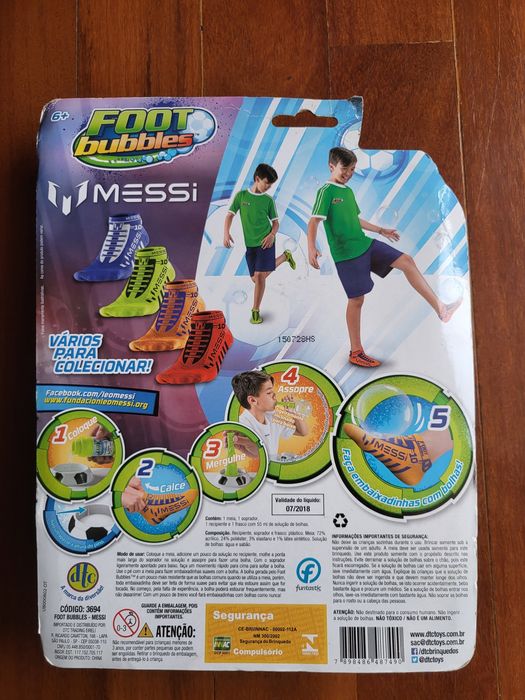 Brinquedo Messi foot bubbles Novo