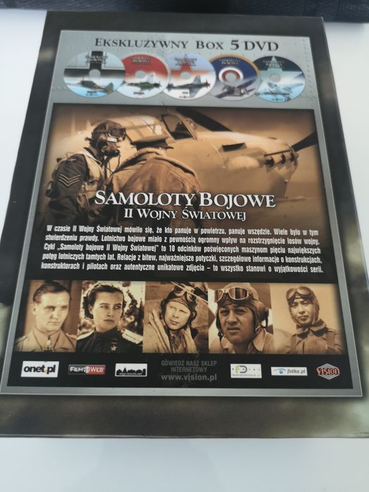 Samoloty bojowe II Wojny Światowej 5 x dvd