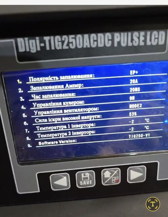 Digi Tig 250P AC DC  LCD Апарат для аргонодугового зварювання