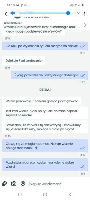 Wróżka Dorotis TAROT RYTUAŁY wróżba Odpowiedż PRZED zaksięgowaniem