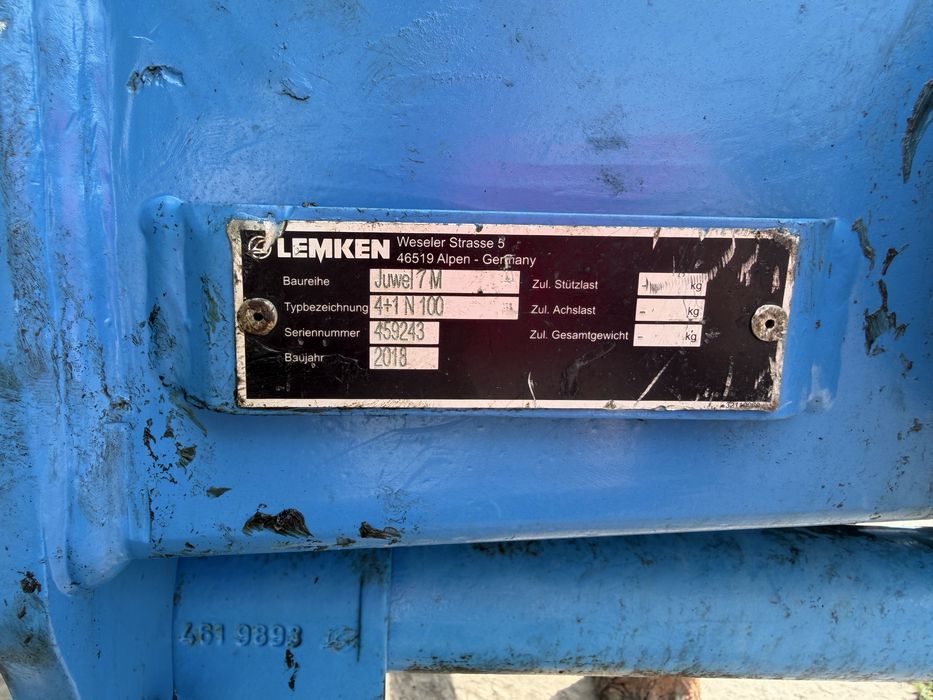 Продам оборотний плуг Lemken Juwel 7 M 4+1 N100, 2018 року