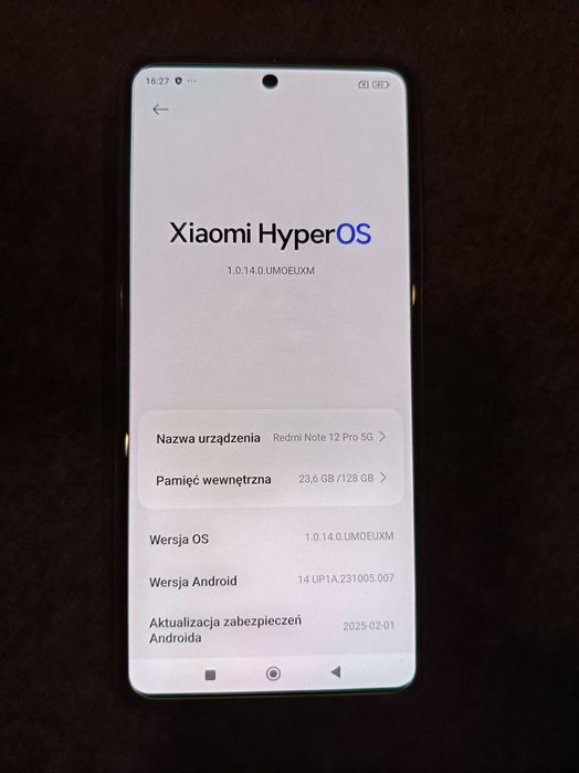 Smartfon Xiaomi Redmi Note 12 Pro 5G 6RAM/128G prawie nieużywany